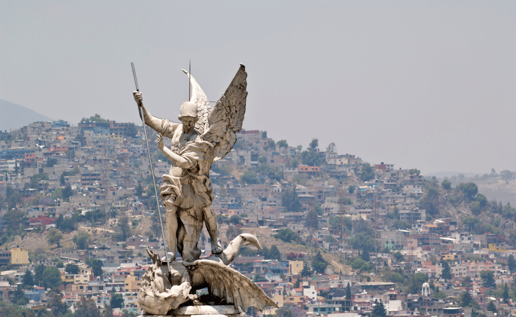 white statue in mexico city
