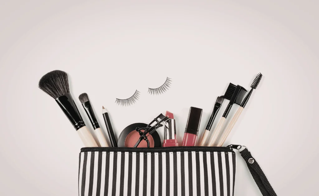 makeup on hand luggage